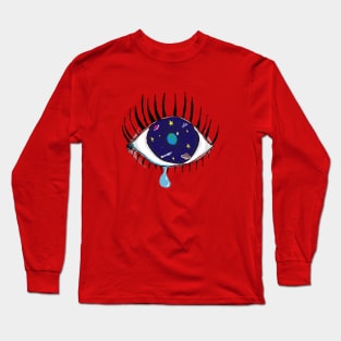 Crying Cosmic Eyes Long Sleeve T-Shirt